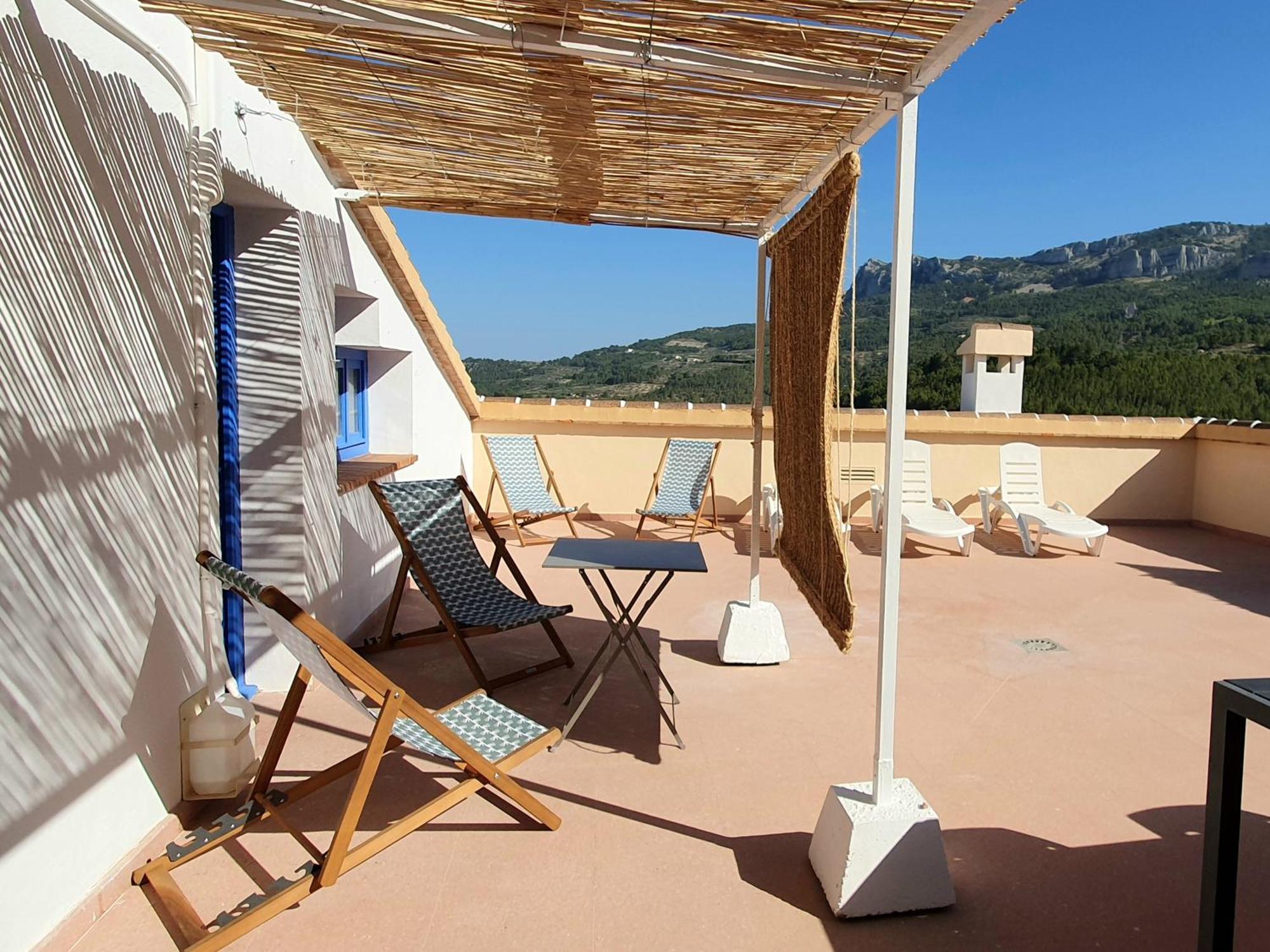 Atico Guadalest Rooftop Apartment With 360º Views And Art Dış mekan fotoğraf